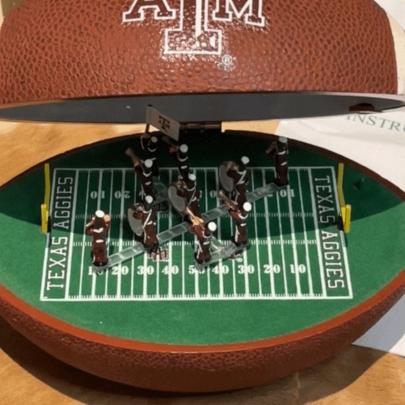 A&M university vintage football pigskin marching band music box - Picture 8 of 11